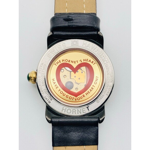 Swiss Hawaiian Le Hornet yellow leather wristwatch main image 7
